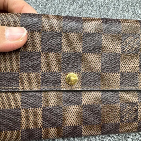 LOUIS VUITTON Portefeuille Sarah Ebene Damier Wallet 370-040825 - Picture 6 of 8